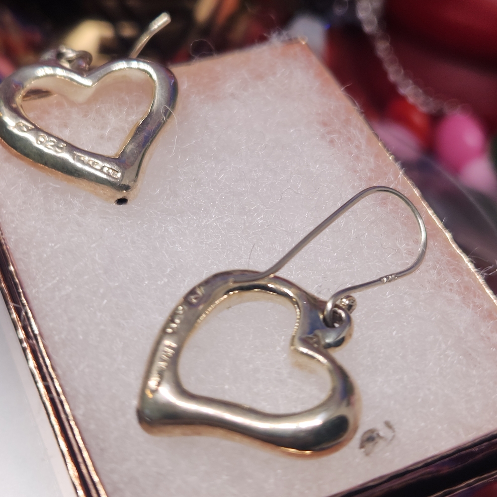Elegant Gold Heart Earrings